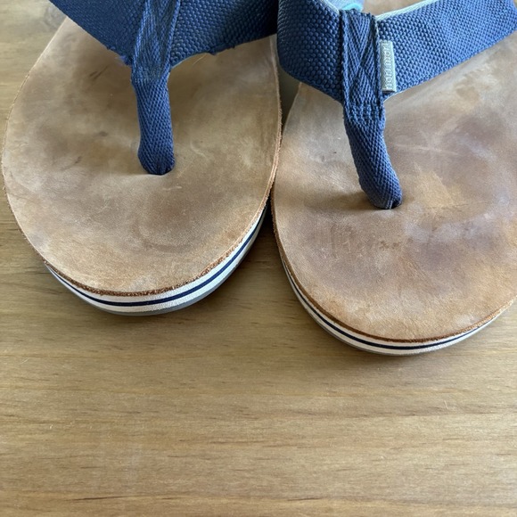 Hair‎ Mari Men's Flip Flop Sandals Blue & Brown Size 13 - Picture 2 of 7